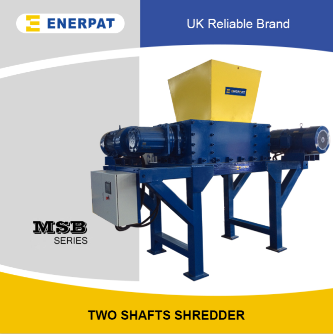 High Quality Commercial Two Shaft Shredder for Non Ferrous Scrap Metal